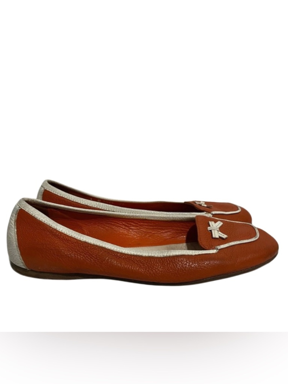 Prada Leather Flats, Size 37 EU Women - Picture 3 of 6